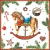 Serviette "Classic Rocking Horse"