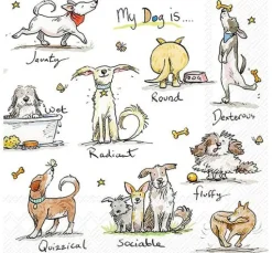 Serviette "Emotion Dogs"