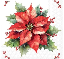 Serviette "Festlicher Weihnachtsstern"