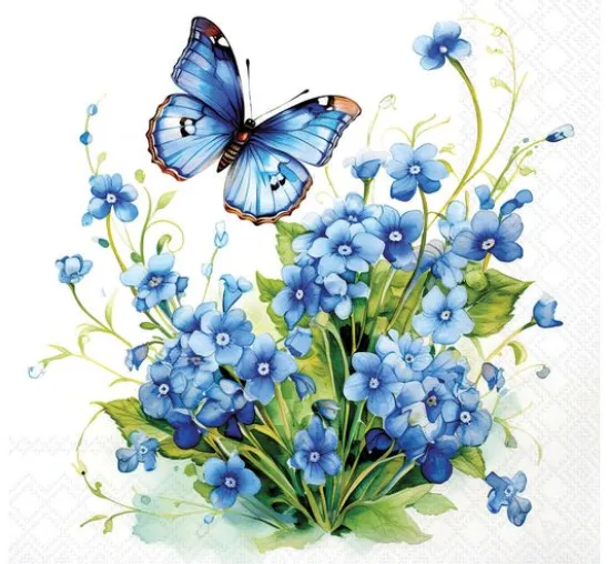 Serviette "Forget me Not"