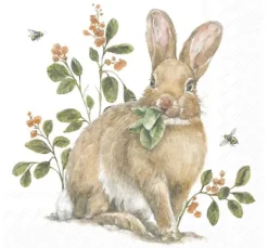 Serviette "Gartenhase"