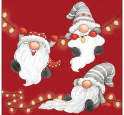Serviette "Gnomes On The Light Chain"