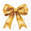 Serviette "Goldene Schleife"