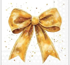 Serviette "Goldene Schleife"