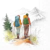 Serviette "Hiking"