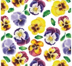 Serviette "Lots of Pansies"