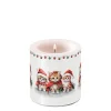 Serviette "Lustige Weihnachtskätzchen"