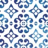 Serviette "Nordisch blau Kacheln"