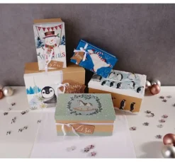 Serviette "Pinguin im Winter"
