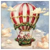 Serviette "Santa's Air Ballon"