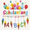 Serviette "Schulanfang"