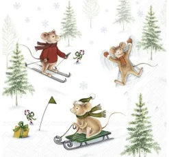 Serviette "Snow Fun"