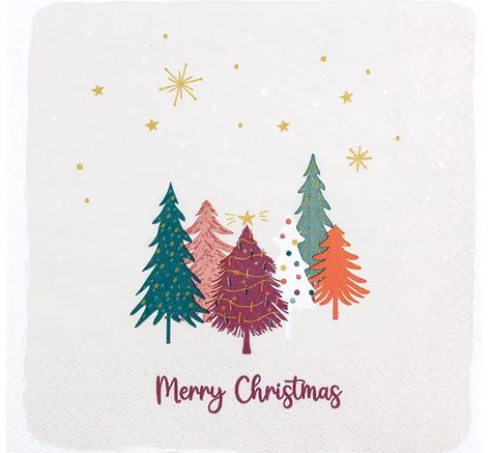 Serviette "Sweet Xmas Trees"