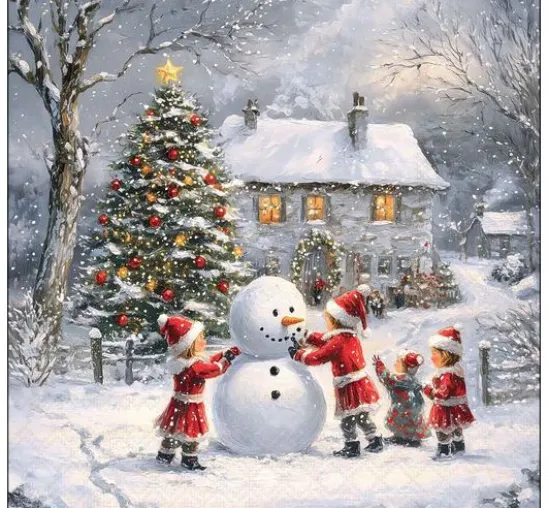 Serviette "Winternostalgie"