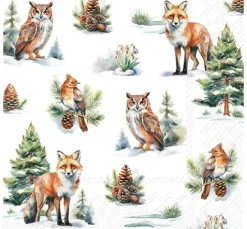 Serviette "Winter Wildlife"
