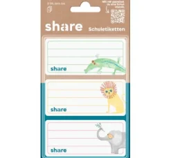 share Schuletiketten "Tiere"