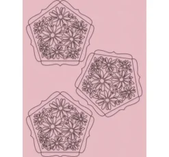 Silhouetten-Kugeln "Blumen''