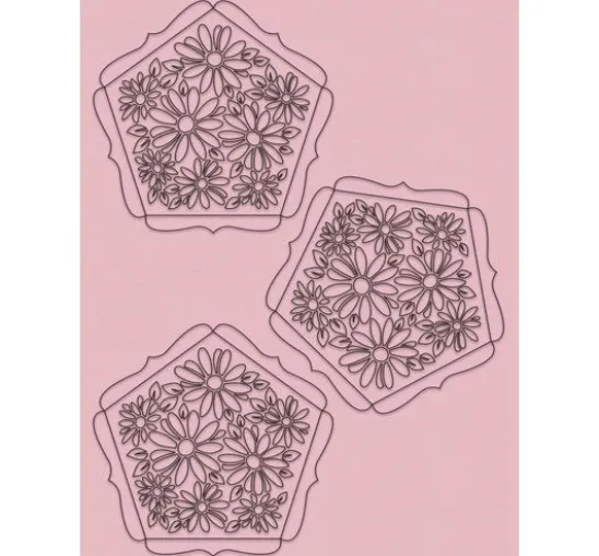 Silhouetten-Kugeln "Blumen''