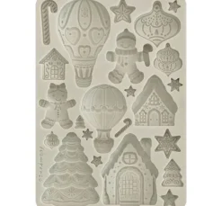 Silikonform A5 "Candy Christmas - Gingerbreads"