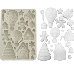 Silikonform A5 "Candy Christmas - Gingerbreads"