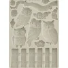 Silikonform A5 "The Owl's House - Owls and Branch"