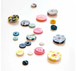 Silikonform für Schmuck "Knöpfe"