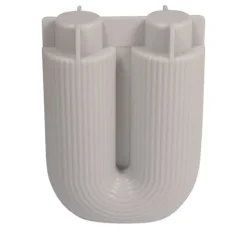 Silikon Gießform "U-Form Vase geriffelt"