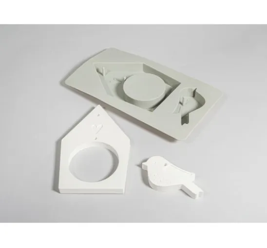 Silikon Gießform "Vogelhaus & Vogel"