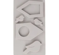 Silikon Gießform "Vogelhäuser & Vögel"