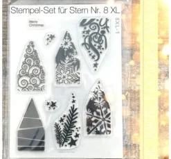 Silikonstempel für Faltstern Groß 