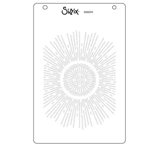 Sizzix A6 Stencil "Cosmopolitan - Shine Bright by Stacey Park"