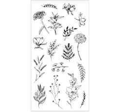 Sizzix Clear Stamps Set "Garden Botanicals"