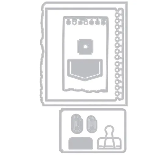 Sizzix Framelits Stanzschablone und Clear Stamps "Creative Combos by 49 & Market