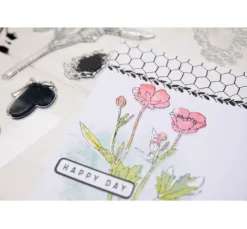 Sizzix Framelits Stanzschablone und Clear Stamps 