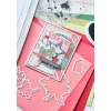 Sizzix Stanzschablone und Clear Stamps "Pencil Line Holly by 49 and Market"