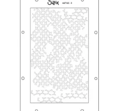 Sizzix Stencil Set "Stitched Florals"