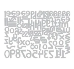 Sizzix Thinlits Stanzschablone "Alphanumeric Cutout Lower by Tim Holtz"