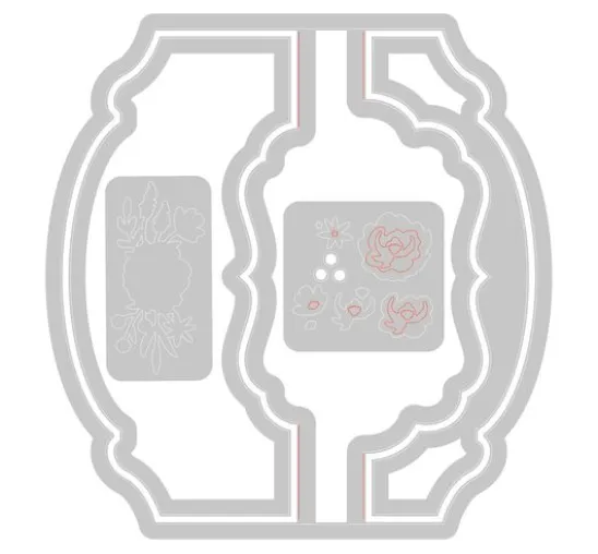 Sizzix Thinlits Stanzschablone "Card, Label"