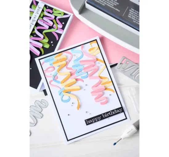 Sizzix Thinlits Stanzschablone "Celebration Streamers by Tim Holtz"