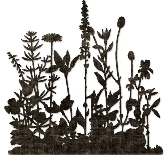 Sizzix Thinlits Stanzschablone "Flower Field by Tim Holtz"