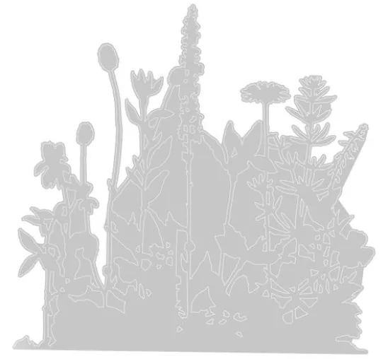 Sizzix Thinlits Stanzschablone "Flower Field by Tim Holtz"