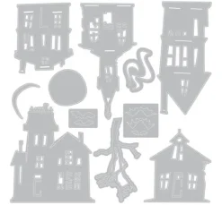 Sizzix Thinlits Stanzschablone "Ghost Town by Tim Holtz"