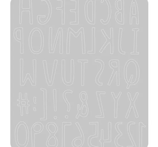 Sizzix Thinlits Stanzschablone "Hand Drawn Alphabet"