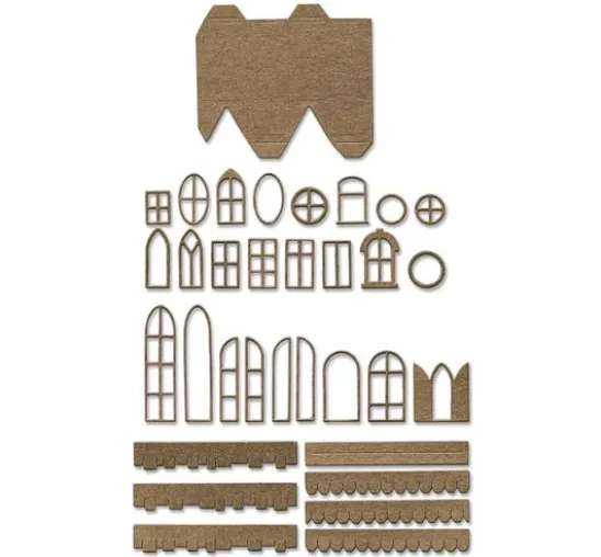 Sizzix Thinlits Stanzschablonen-Set "Village Collection by Tim Holtz"