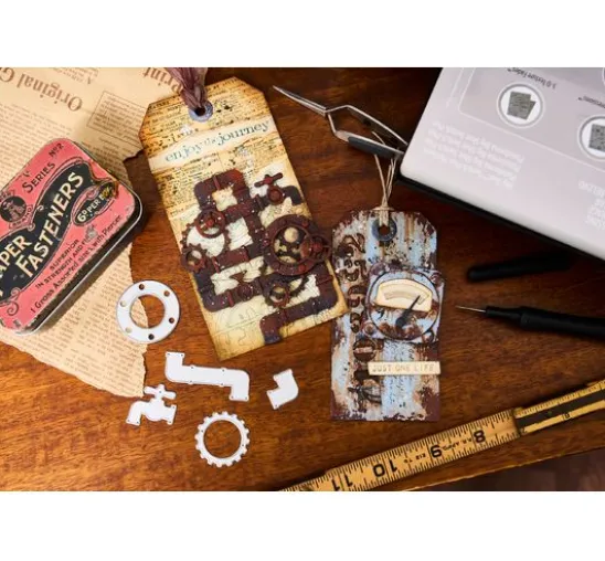 Sizzix Thinlits Stanzschablone "Vault Industrial by Tim Holtz"