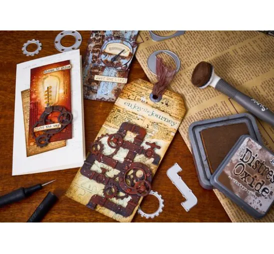 Sizzix Thinlits Stanzschablone "Vault Industrial by Tim Holtz"