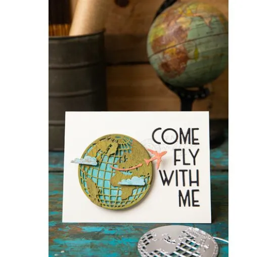 Sizzix Thinlits Stanzschablone "World Travel by Tim Holtz"