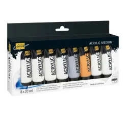 SOLO GOYA Acrylic Medium 20 ml Tuben 8er Set