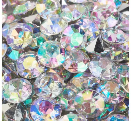 Spiegel Diamanten 10 mm, irisierend