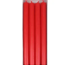 Stabkerzen, durchgefärbt, 4er-Pack
